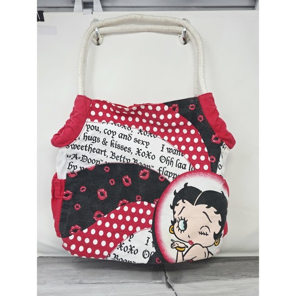 The Unbranded Brand Handbags - Betty Boop Y2K vtg Bag XOXo Print Purse Retro Tote Bag School Shoulder